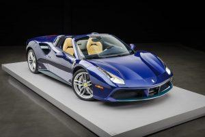 3,800-Mile 2017 Ferrari 488 Spider 70th Anniversary 48870th_greenblue_1-scaled-15502-1