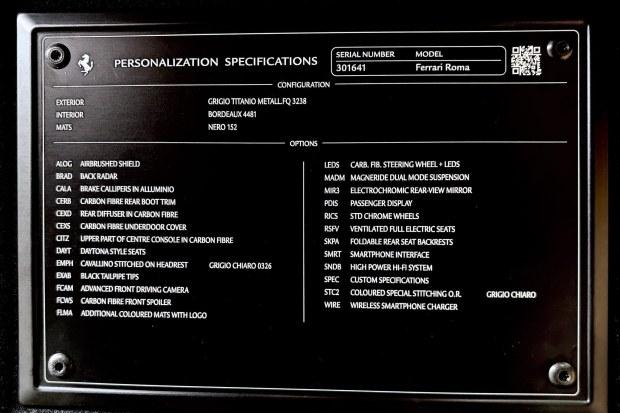 build_plaque-scaled-copy-2026-06-29-cfu-63837-1 887-Mile 2024 Ferrari Roma
