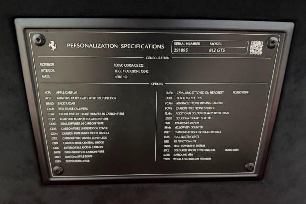 image0_-_2026-08-19t150428-901-scaled-copy-2026-08-20-dt5-56462-1 190-Mile 2023 Ferrari 812 GTS