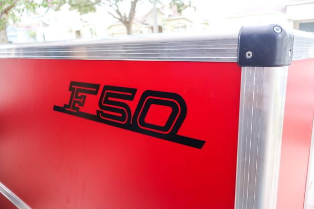 No Reserve: Windshield for Ferrari F50 & Flight Box