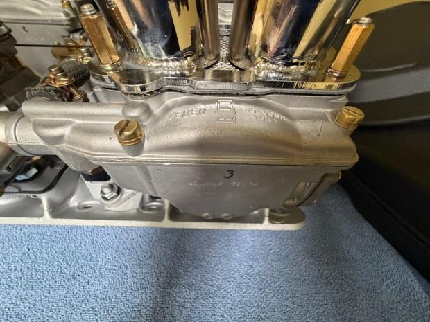 img_3008-95978-1 No Reserve: Weber 40 DCNF Carburetors, Intake Manifolds, & Air Box for Ferrari