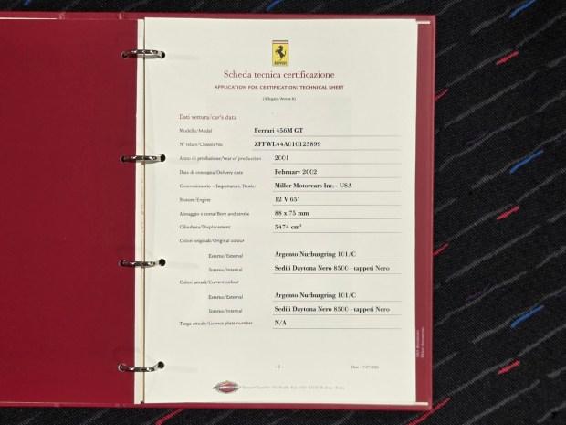 11k-Mile 2001 Ferrari 456M GT 6-Speed