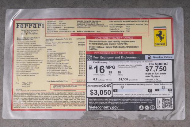 4,900-Mile 2021 Ferrari F8 Spider