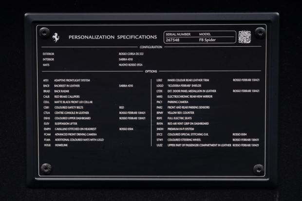 4,900-Mile 2021 Ferrari F8 Spider