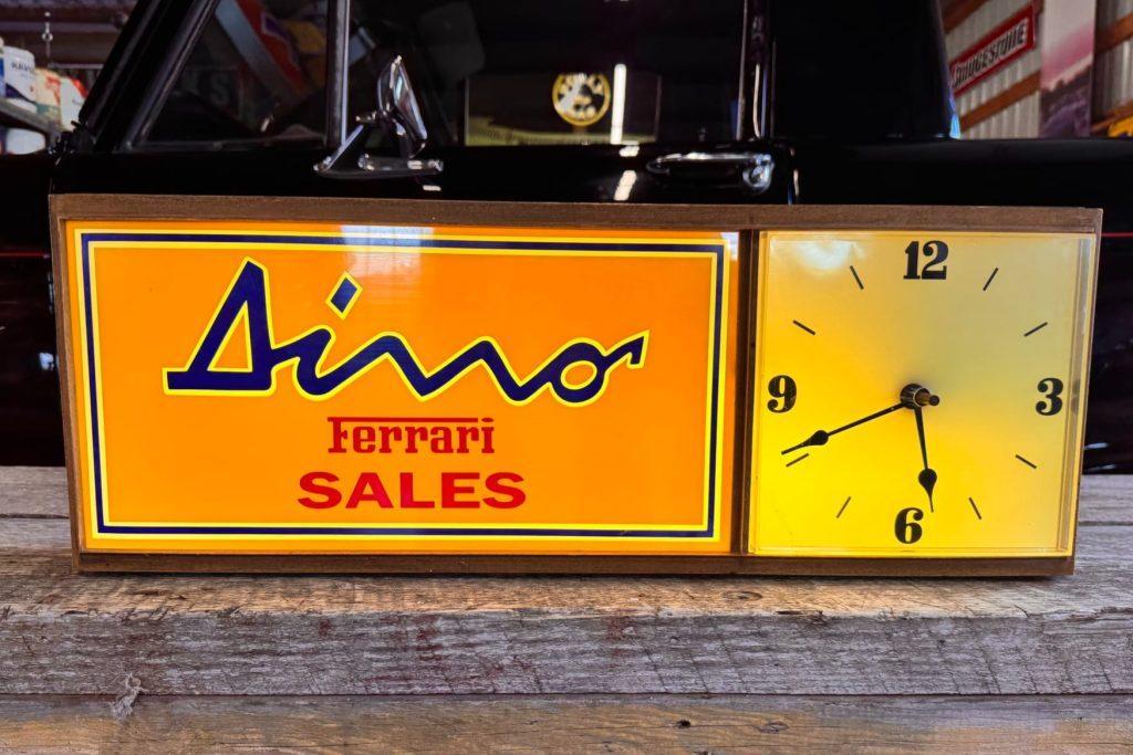 Illuminated Ferrari Dino Sales Sign and Clock img_5608-scaled-25407-85144-1